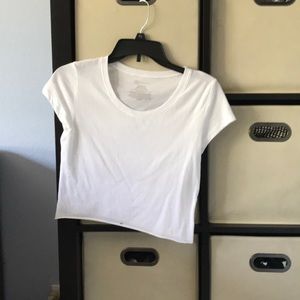 White crop top